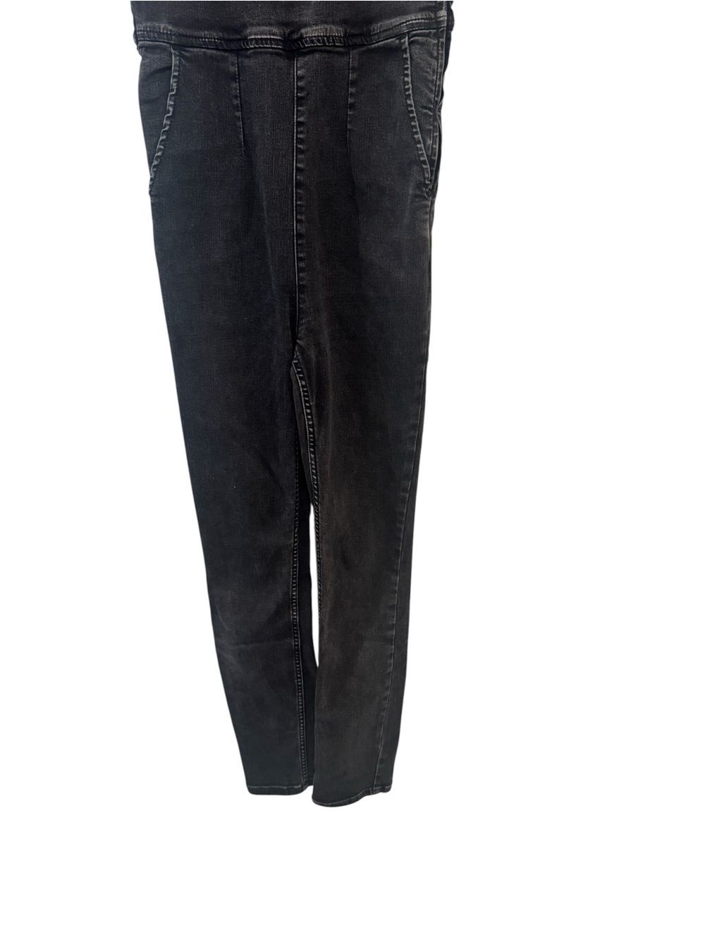 Free People Black Tank-Style Denim Jumpsuit SEE DESCRIPTION - Picture 3 of 8